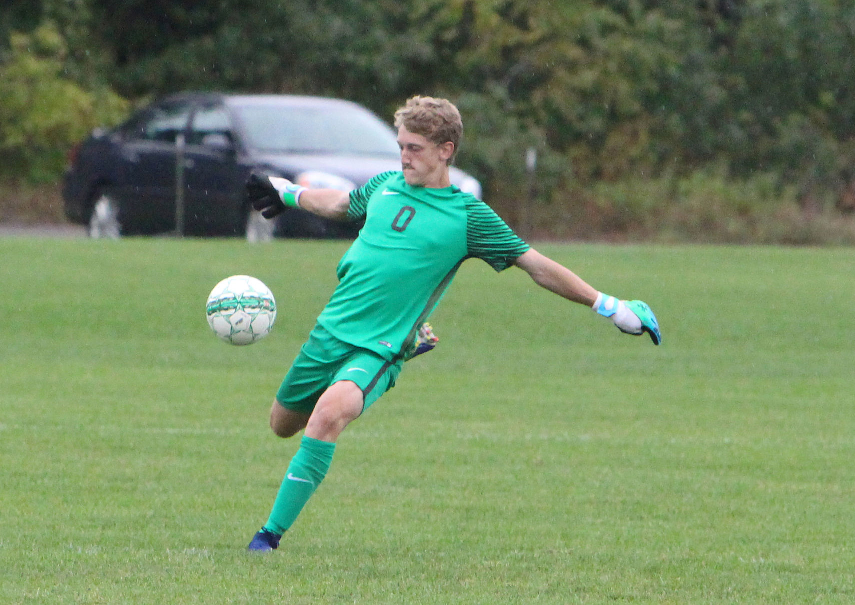 Barron at McDonell/Regis boys soccer 8-28-18